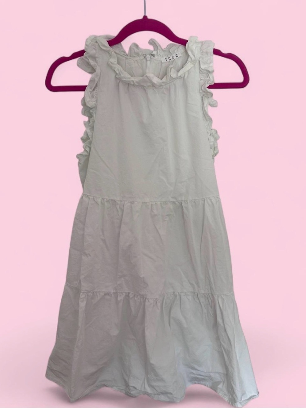 TCEC White Ruffle Tiered Sundress